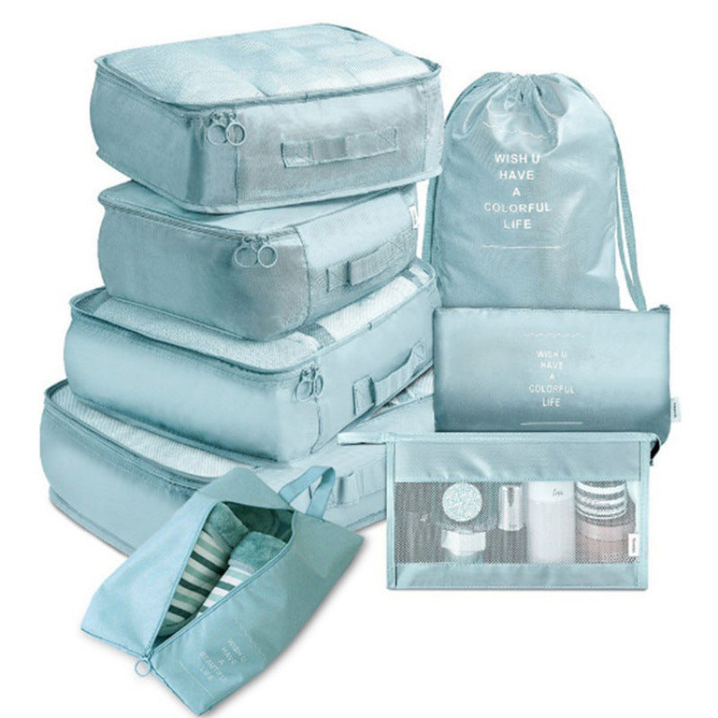 Travel storage bag 8-piece cross-border multi-functional travel storage, waterproof packing, portable organizing bag