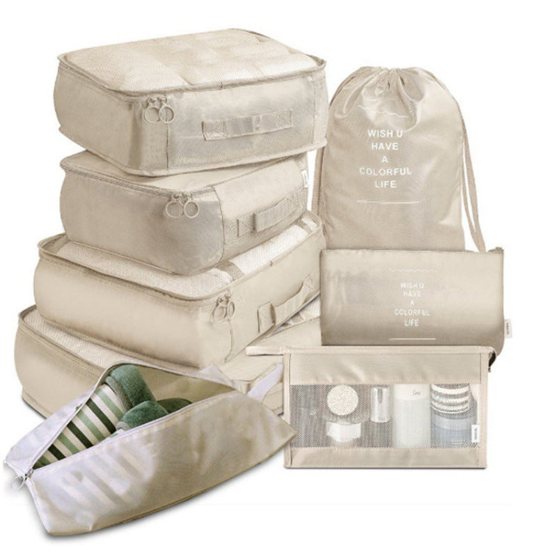 Travel storage bag 8-piece cross-border multi-functional travel storage, waterproof packing, portable organizing bag
