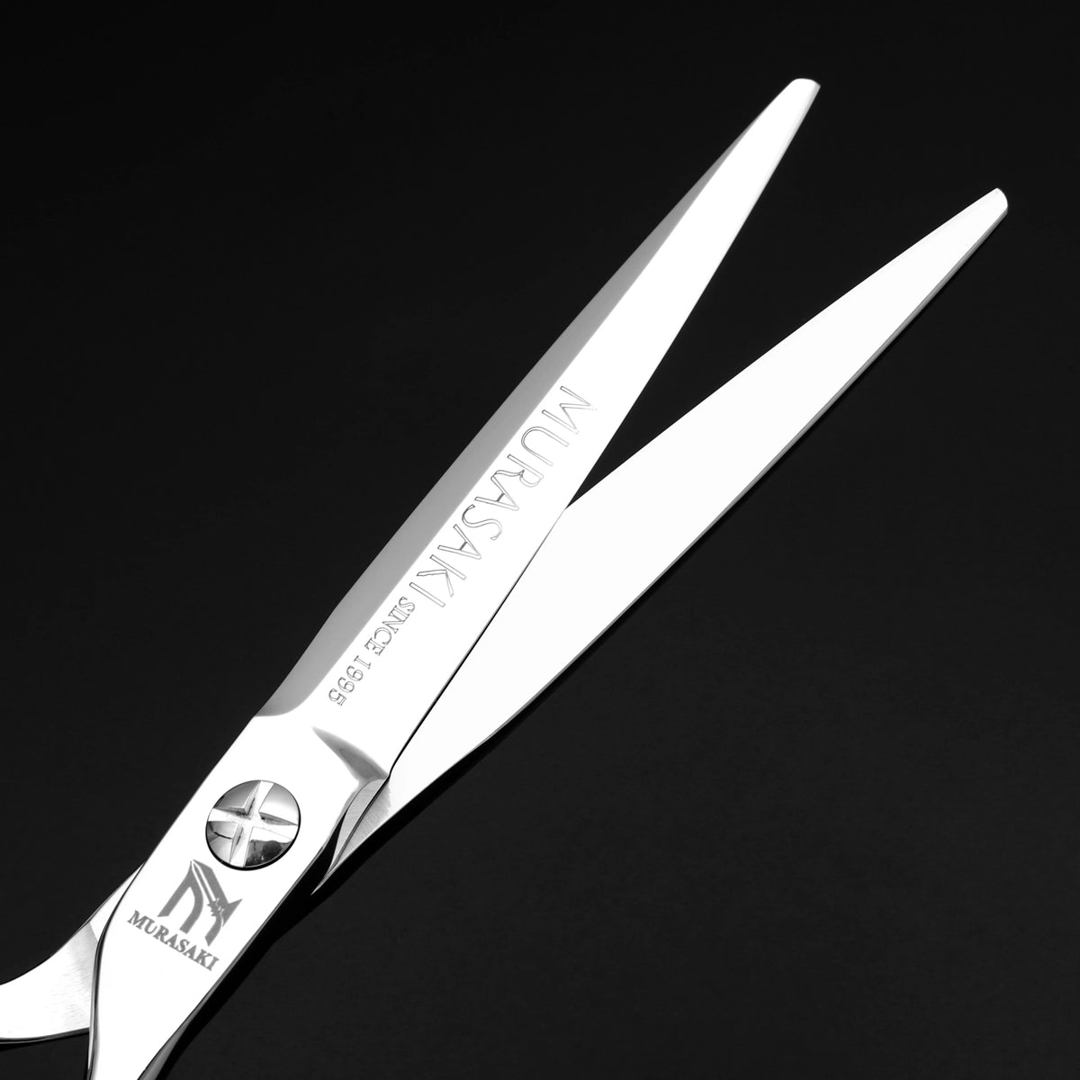 MURASAKI Professional Barber Scissors,6.0 Inch Japanese 440C Steel Hairdressing Scissors,Salon High-Quality Hair Cutting Tools