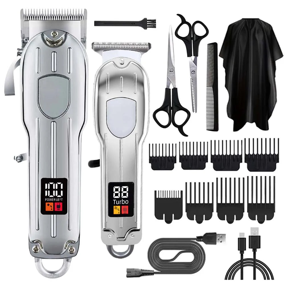 Hair Clippers Set for Men, Cordless Hair Clipper Shaver Beard Trimmer, Hair Cutting for Men, Holiday Gift for Him
