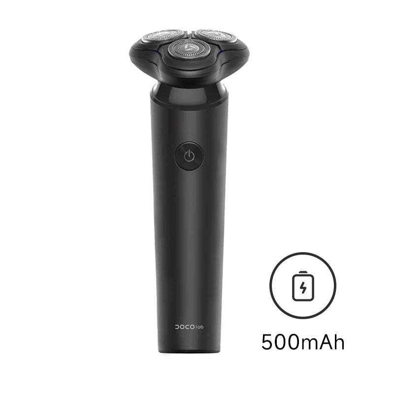 DOCOLAB Electrical Rotary Shaver For Men Magnetic Cutter Blade Portable Beard Trimmer Type-C Rechargeable
