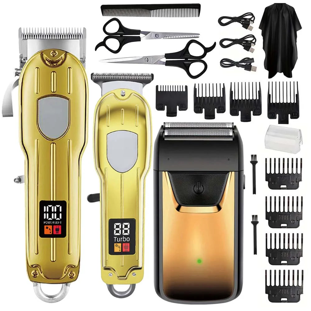 Hair Clippers Set for Men, Cordless Hair Clipper Shaver Beard Trimmer, Hair Cutting for Men, Holiday Gift for Him