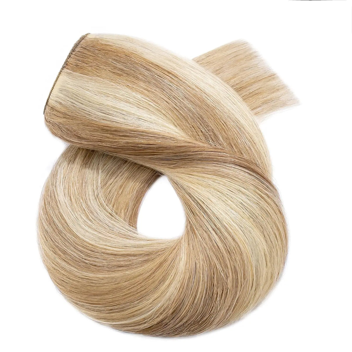 Color Body Wave One Piece Clip In Hair Extensions- 5 Clips -3/4 Full Head Clip In Human Hair Extensions For Women 100% Human Hair