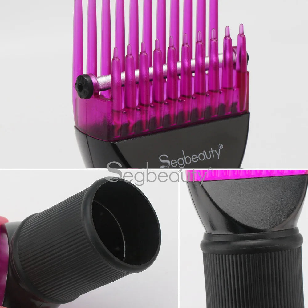 Segbeauty Hair Diffuser Dryer Comb Attachment- Detangling Blow Dryer/ Styling Brush-Hairdressing Salon Tool