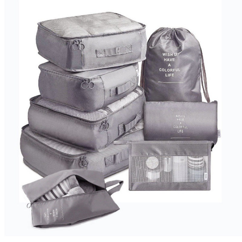 Travel storage bag  8-piece cross-border multi-functional travel storage, waterproof packing, portable organizing bag