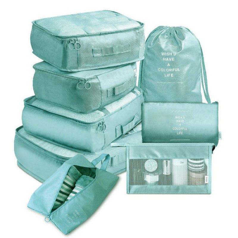 Travel storage bag  8-piece cross-border multi-functional travel storage, waterproof packing, portable organizing bag