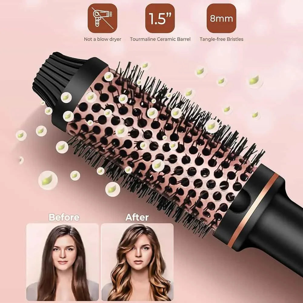 Thermal Brush Styling Comb/ Electric Fast Heating/ Anti Scald/ 3 in 1 Straightener/ Heated Professional Hair Styling Brush