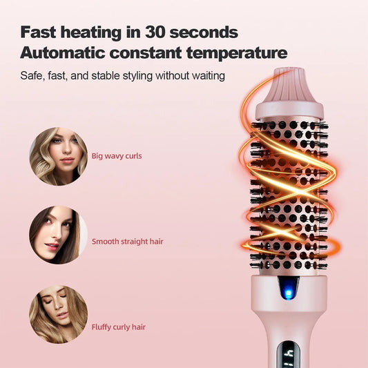 Hair Curler/ Straightener   Electric Hair Comb, Hot Comb- Professional 6 Temperature Led Digital Display Anti-Scald Curling Iron