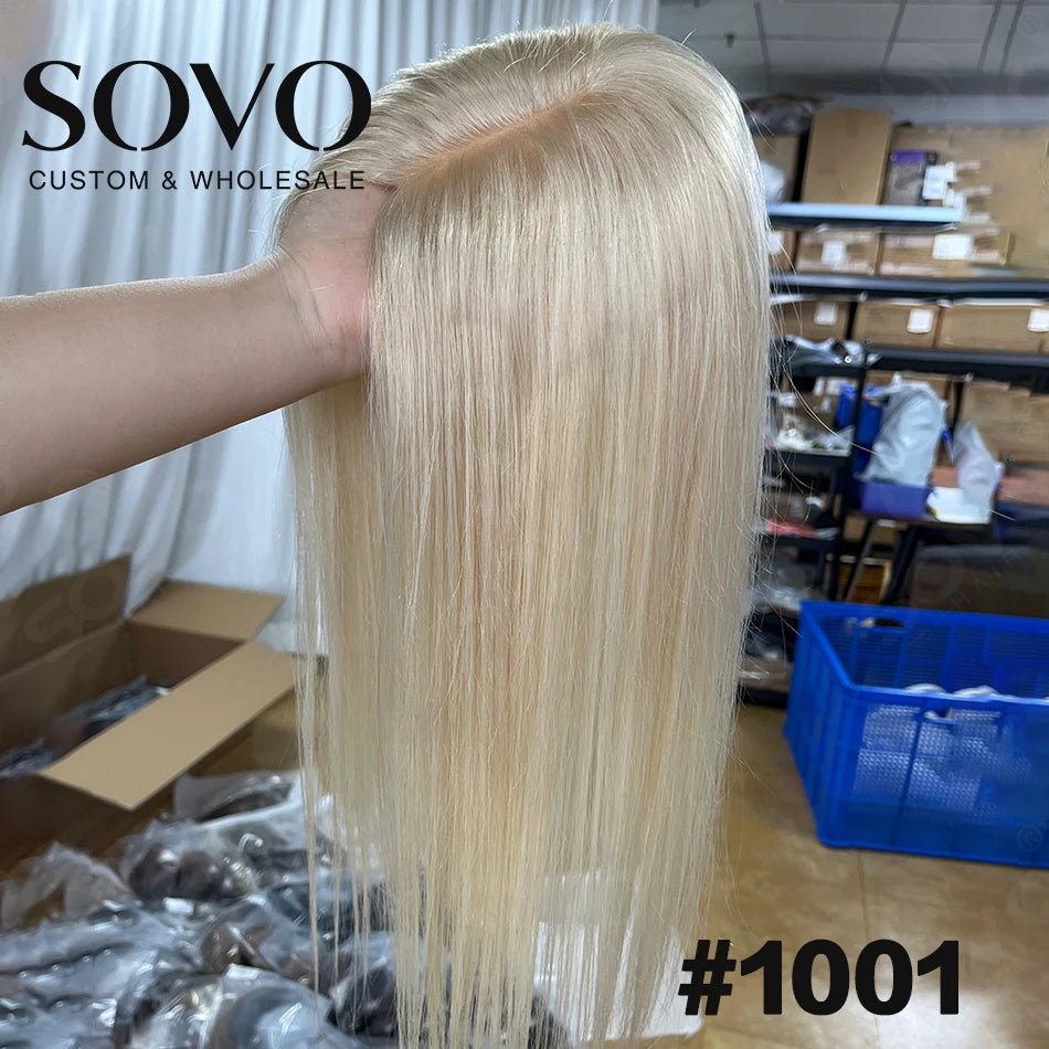 Highlight Straight Human Hair Topper for Women -10x12CM, Skin Base Hair Piece with 4 Clips, Breathable Real Human Hair