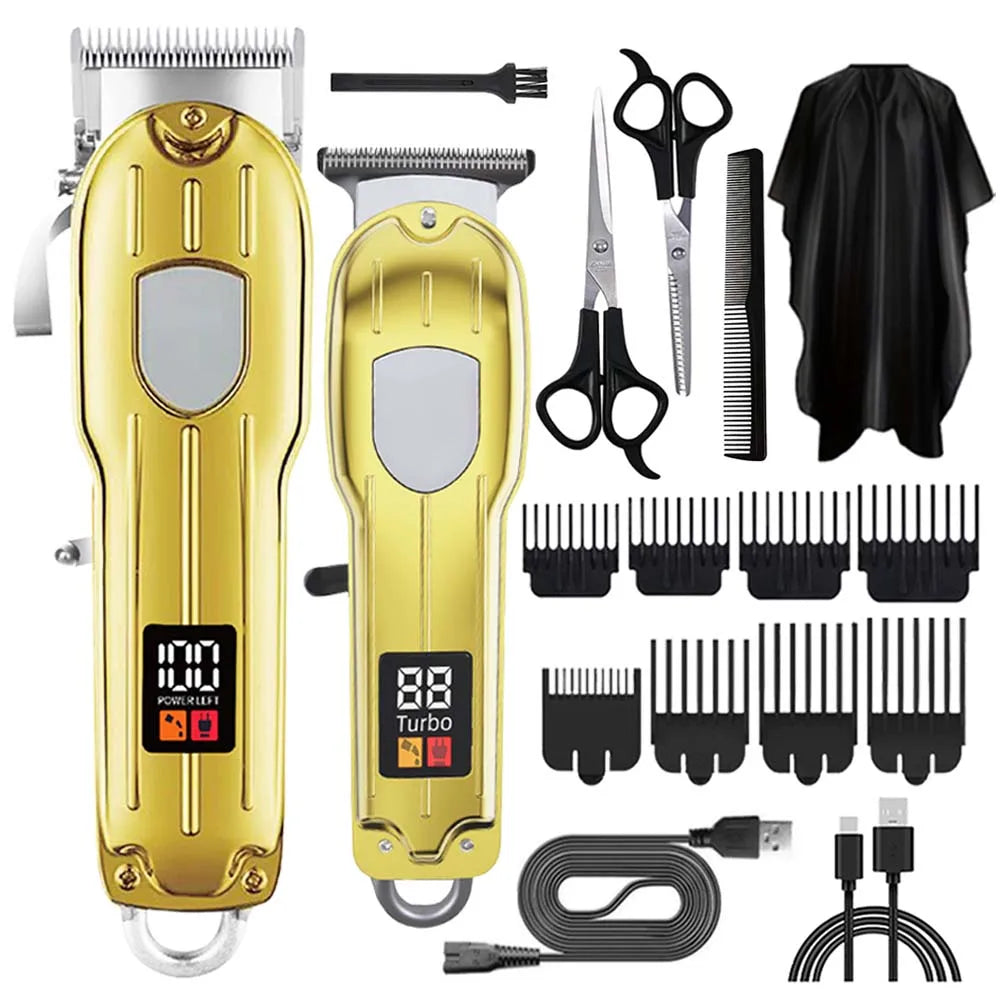 Hair Clippers Set for Men, Cordless Hair Clipper Shaver Beard Trimmer, Hair Cutting for Men, Holiday Gift for Him