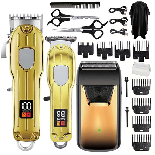 Hair Clippers Set for Men, Cordless Hair Clipper Shaver Beard Trimmer, Hair Cutting for Men, Holiday Gift for Him