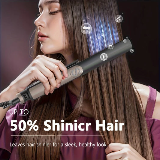 Professional Hair Straightener Curling Iron Ceramic Plate Negative Ion Plate Even Heat Temperature Adjustable Hair Straightener