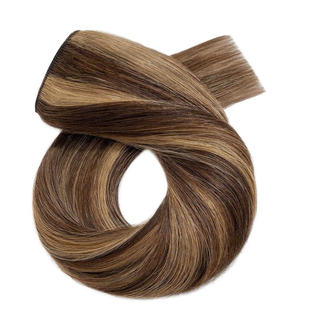 Color Body Wave One Piece Clip In Hair Extensions- 5 Clips -3/4 Full Head Clip In Human Hair Extensions For Women 100% Human Hair