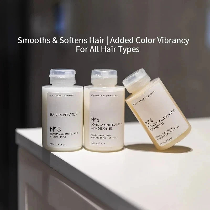 Hair Care Series No.3,4, 5, 6 Hair Mask ,Shampoo, Bond Smoother, Conditioner- To Clean,Hydrate & Control Frizz and Repair Split Ends