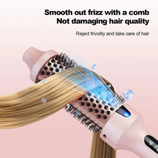 Hair Curler/ Straightener   Electric Hair Comb, Hot Comb- Professional 6 Temperature Led Digital Display Anti-Scald Curling Iron